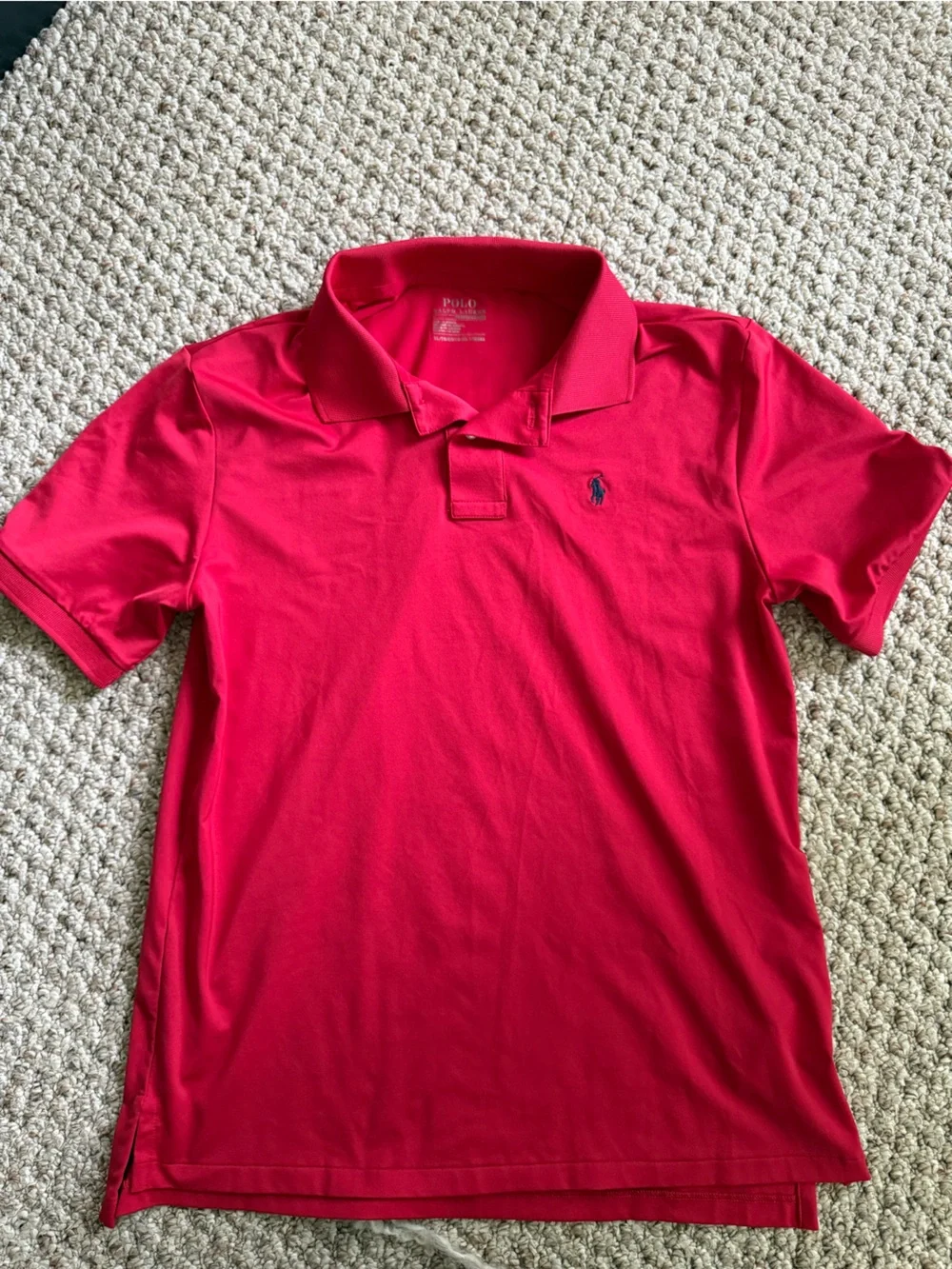 Ralph Lauren Bright Red Polo with Embroidered Pony